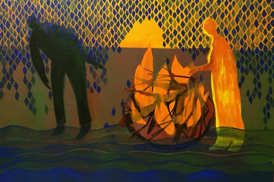 Helena Ticháčková, Hořící keř, vyvolávací cena 7 000,-